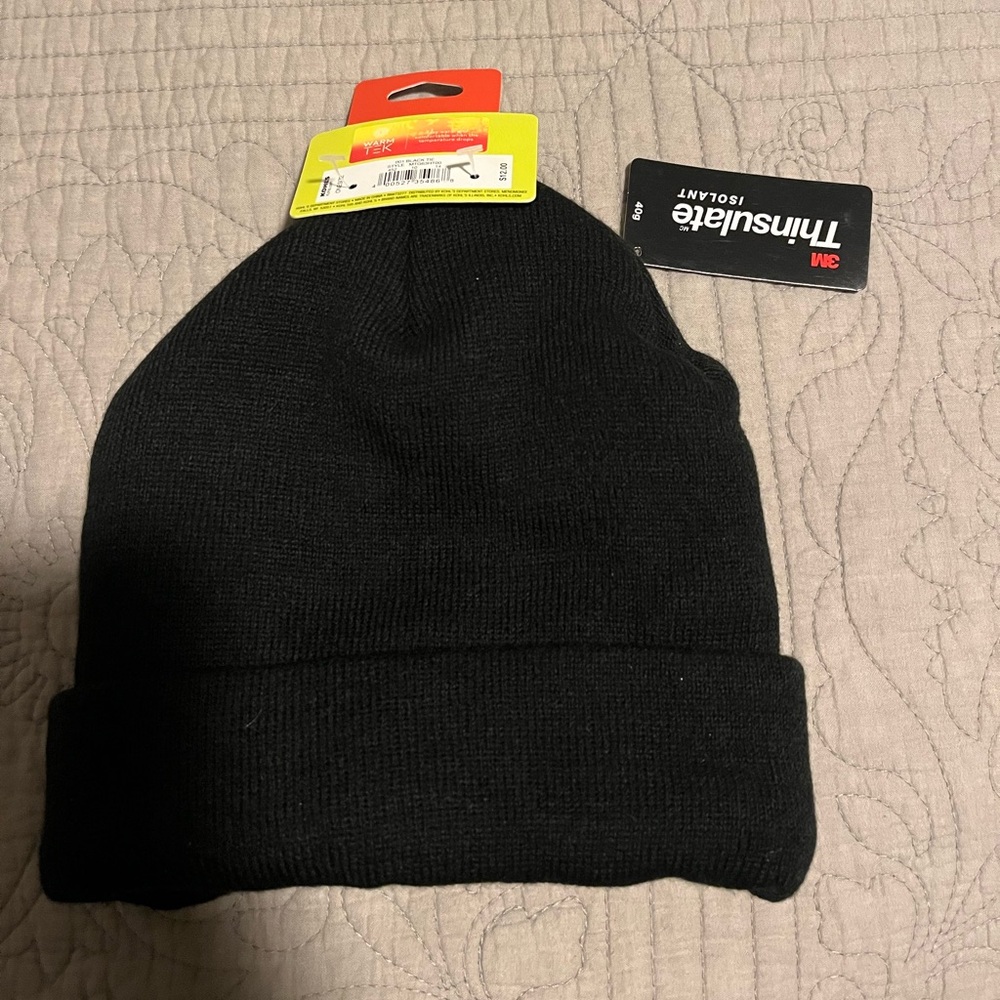 Tek Gear Black Cuffed Thinsulate Men’s Hat